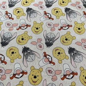 Winnie the Pooh Cotton Fabric, 1 yard