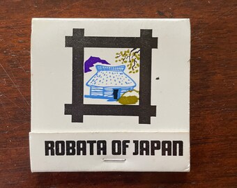 Libro de cerillas vintage, restaurante Robata of Japan, St. Louis, Missouri, recuerdos coleccionables nuevos y nunca usados