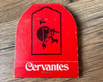 Caja de cerillas vintage del restaurante Cervantes: recuerdos coleccionables de Chicago
