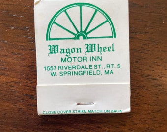 Vintage Wagon Wheel Motor Inn Matchbook, W. Springfield, MA