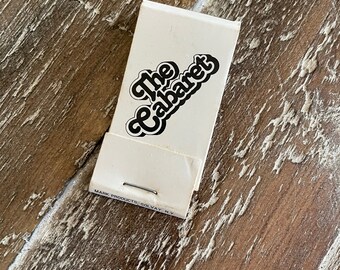 Caja de cerillas vintage, The Caberet, North Syracuse, Nueva York; muy buen estado, nunca usado recuerdos coleccionables