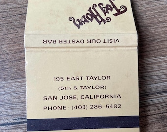 Caja de cerillas de sirena de niebla antigua - Coleccionable de San José, California