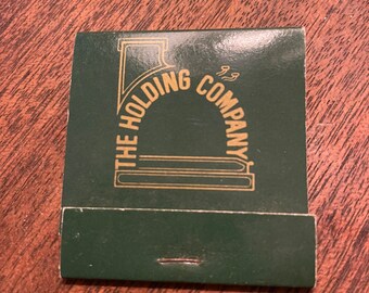 Caja de cerillas vintage, The Holding Company, San Francisco, California, muy buen estado; Nunca se usaron recuerdos coleccionables