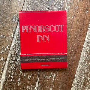 Vintage matchbook, Penobscot Inn, Bangor, Maine, very good condition; never used collectible memorabilia