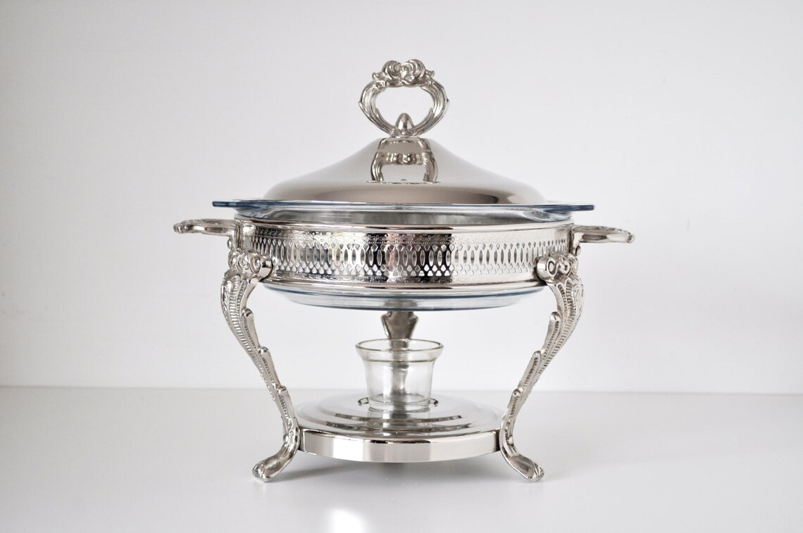 Elegant Silver Chafing Dish Etsy