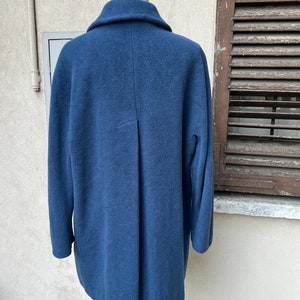 Vintage blue wool and cashmere coat image 7