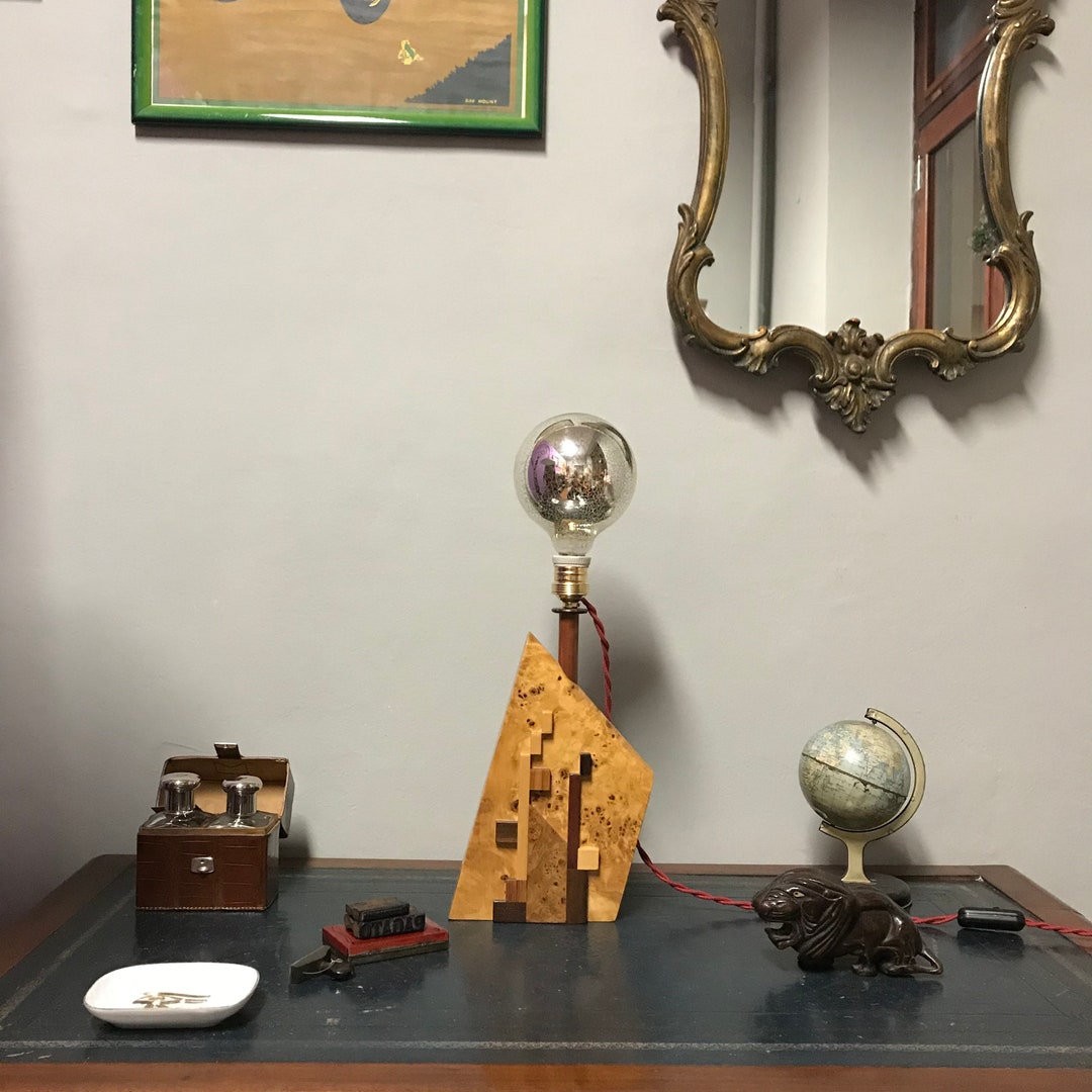 Creative Recycle Lamp Design Rottin Wood Table Lighting - Etsy