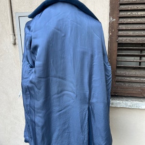 Vintage blue wool and cashmere coat image 4