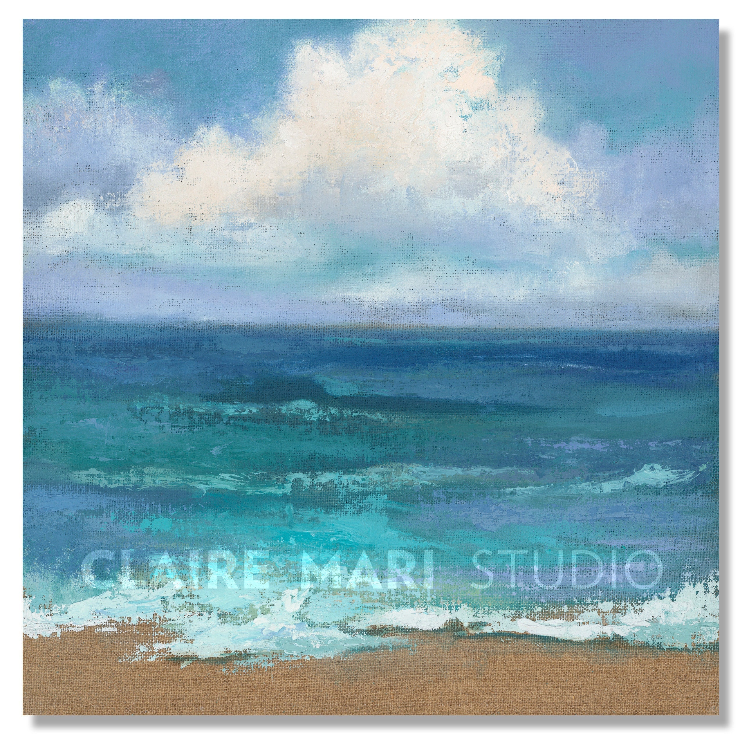 Ocean Art Seascape SKY + SURF 2, Clouds and Ocean Oil