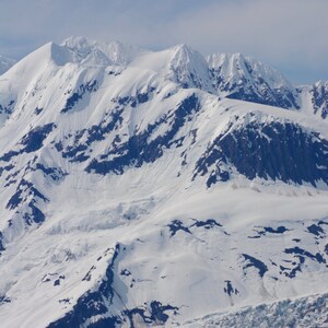 Surprise Glacier and Mountains in Alaska - Digital Download Color Photograph - Instant Download, Photo, Nature Photography