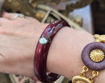 art deco bangle bracelet, vintage