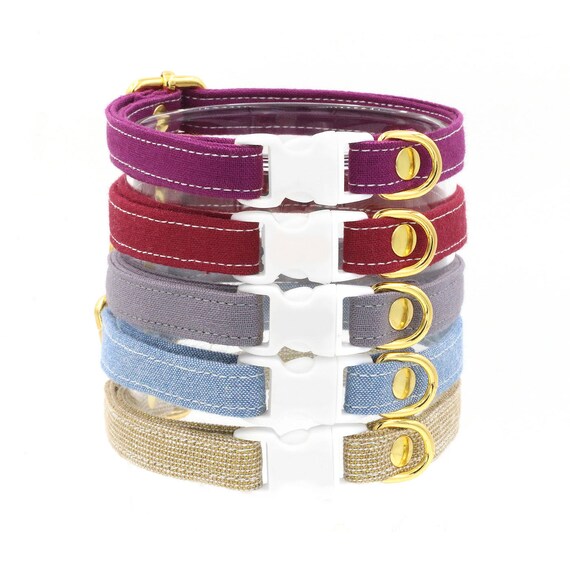 Cat Collars with Breakaway Safety Buckle Kitten Collar Size Etsy