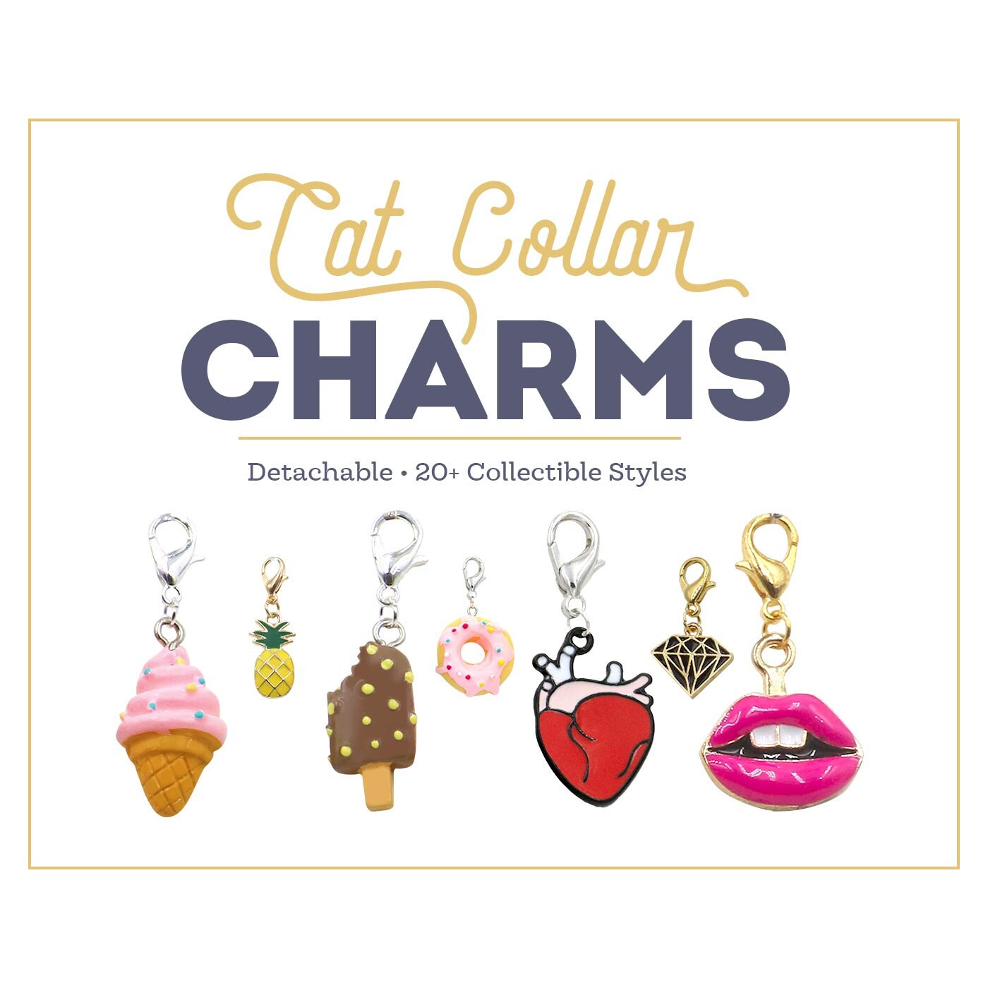 Cat Collar Charms for Cat Collars or XXS Dog Collars Etsy