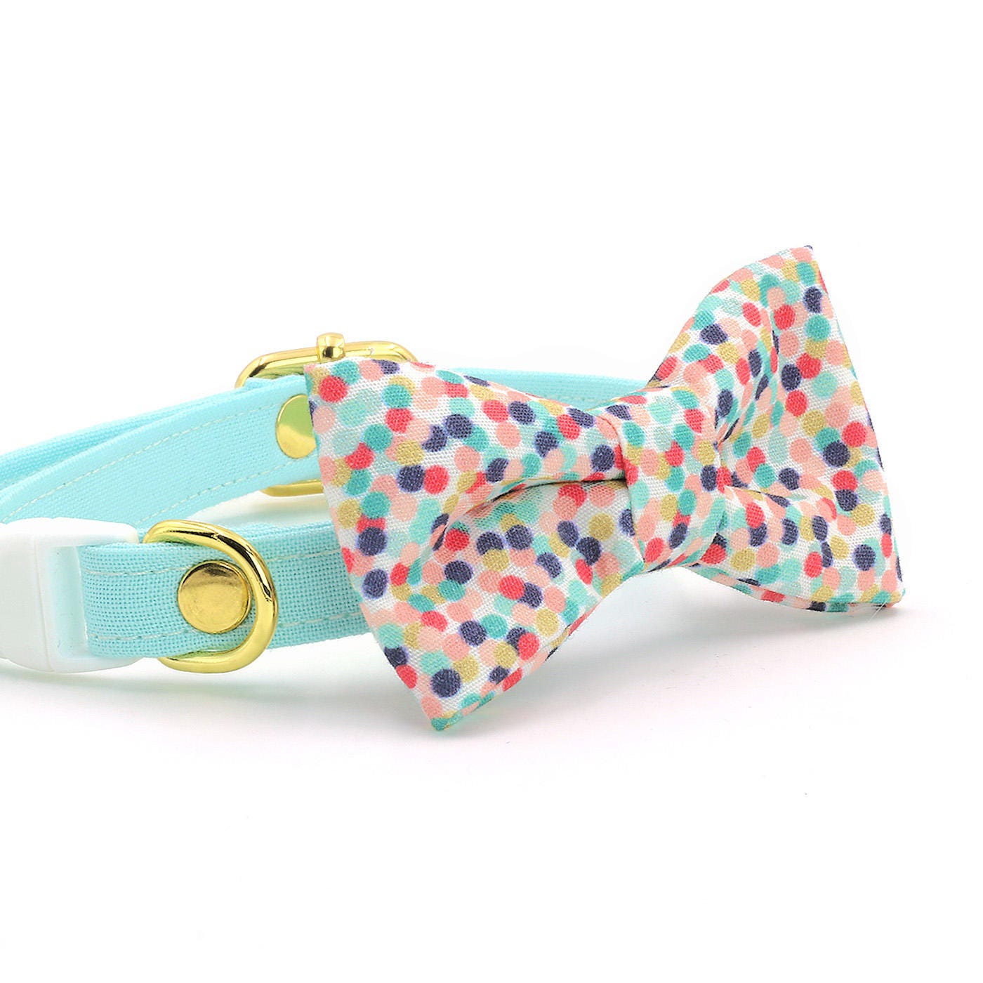 Bow Tie Cat Collar Set with Cat Collar Breakaway Safety Buckle Etsy