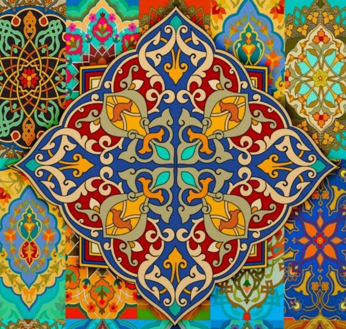 Geometric Tiles UK. Ceramic Morrocan Design Tiles for Bathroom Etsy UK