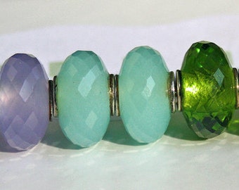 Faceted Gemstone Bead Charms