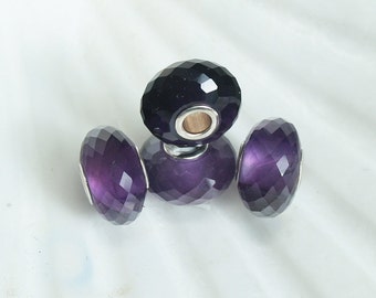 Faceted Gemstone Beads/ Charms african Amethyst