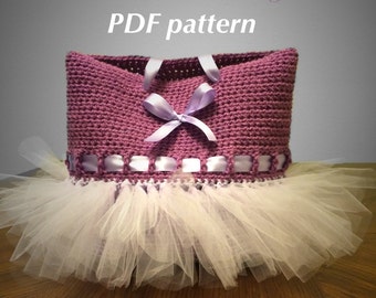 PDF Pattern - the Rowan ballerina crochet bag