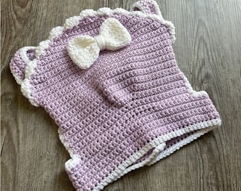 Crochet Orchid Baby Doll Carrier