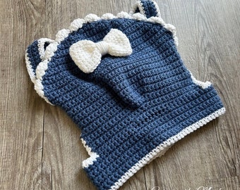 Crochet Dark Country Blue Baby Doll Carrier