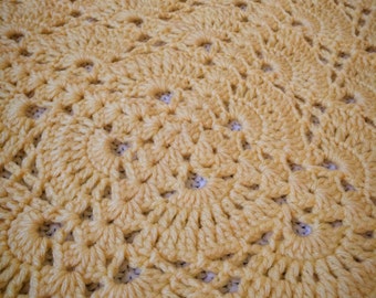 PDF PATTERN only - crochet fan baby blanket