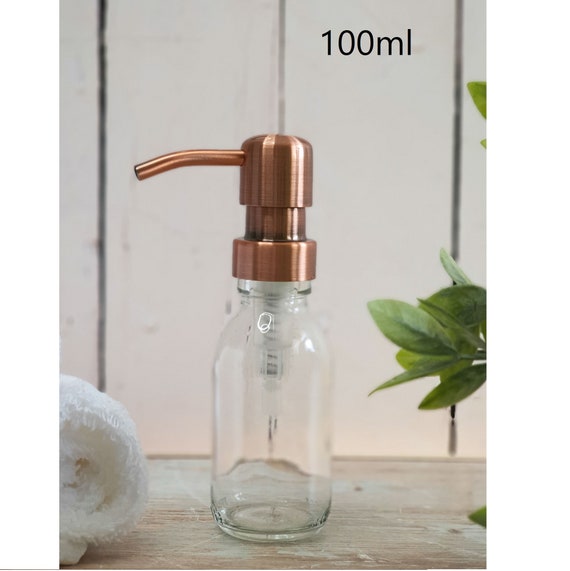 Distributeur de savon liquide en verre TREND 250 ml avec support