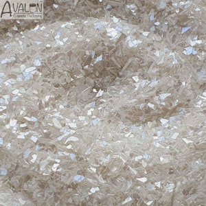 Finely Crushed German Glass Glitter, Colour: PEARL ICE. Jewellery Making / Resin Art / Xmas Crafts / Artwork