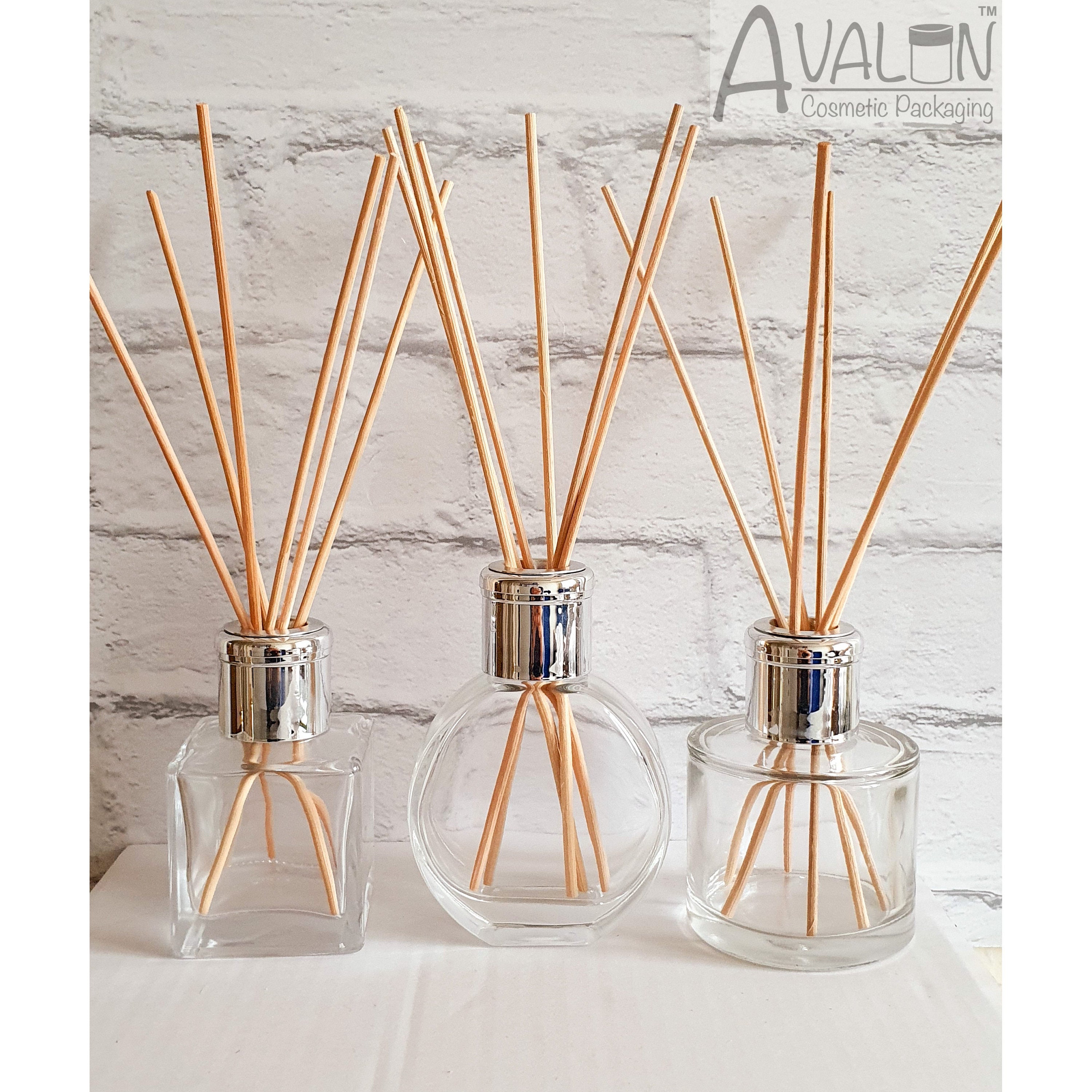 Diffuser Bottles with Silver Caps and Reeds 100ml 3 styles Etsy