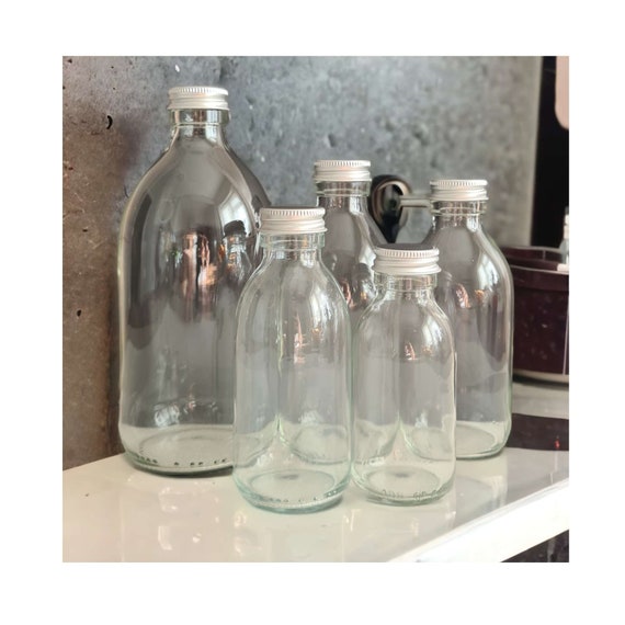 250ml Milk Glass Bottles, Bottle Jar Glass 250ml