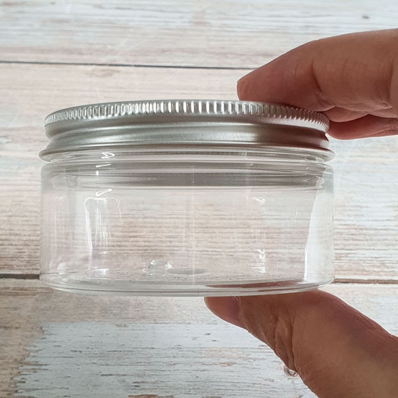 Jar 30-150ml Empty Plastic Round Food Container Multi-Use Storage Clear  Supplies