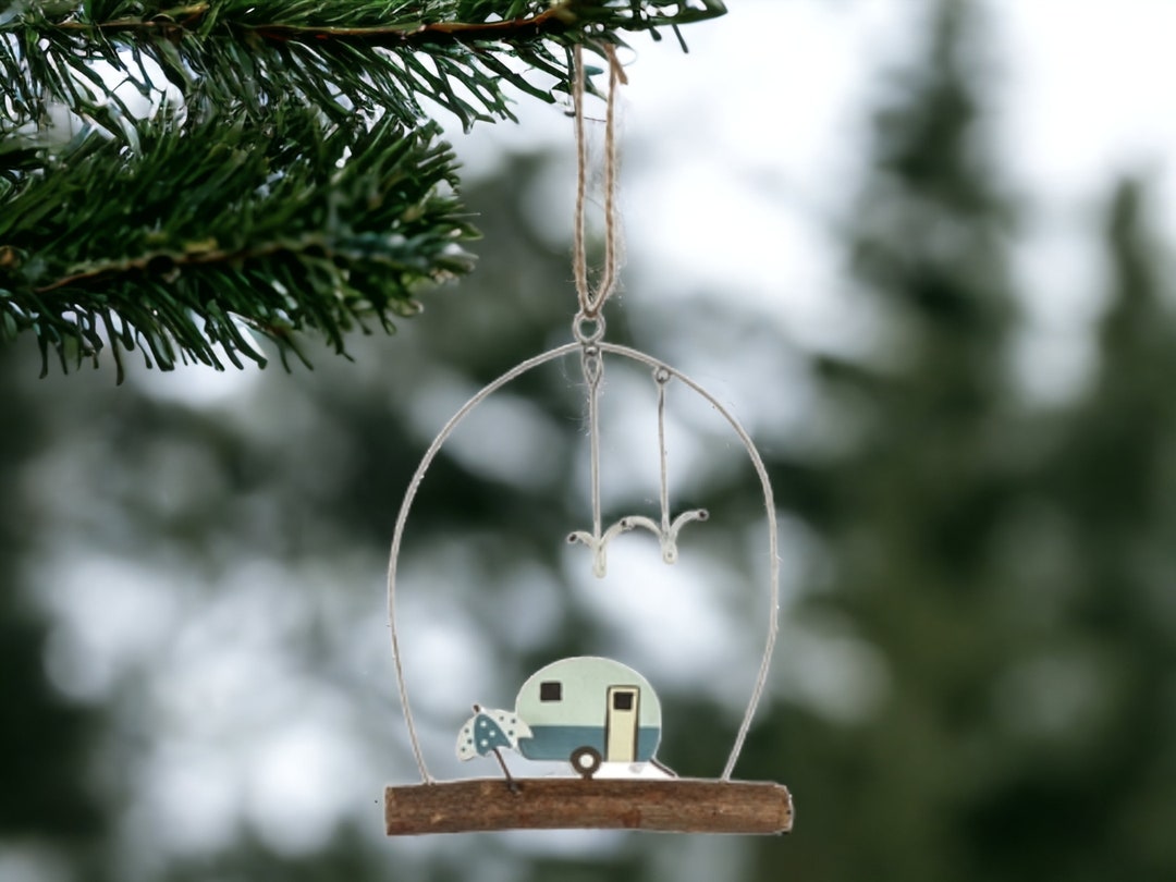 Shoeless Joe Handcrafted Tiny Caravan Scene Christmas Etsy