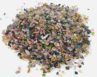 Tourmaline Tiny Crystals Chrystals Gems Chips Sand Grains Gemstone Gravel Multicoloured XXS Nail Art Craft Resin Art Aquarium