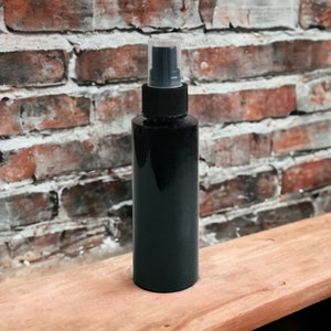 100ml Gloss Black Mrs. Hinch Inspired PET Bottles with Black Finger Sprays - Stylish Refill Bottles for Hair and Body Spray