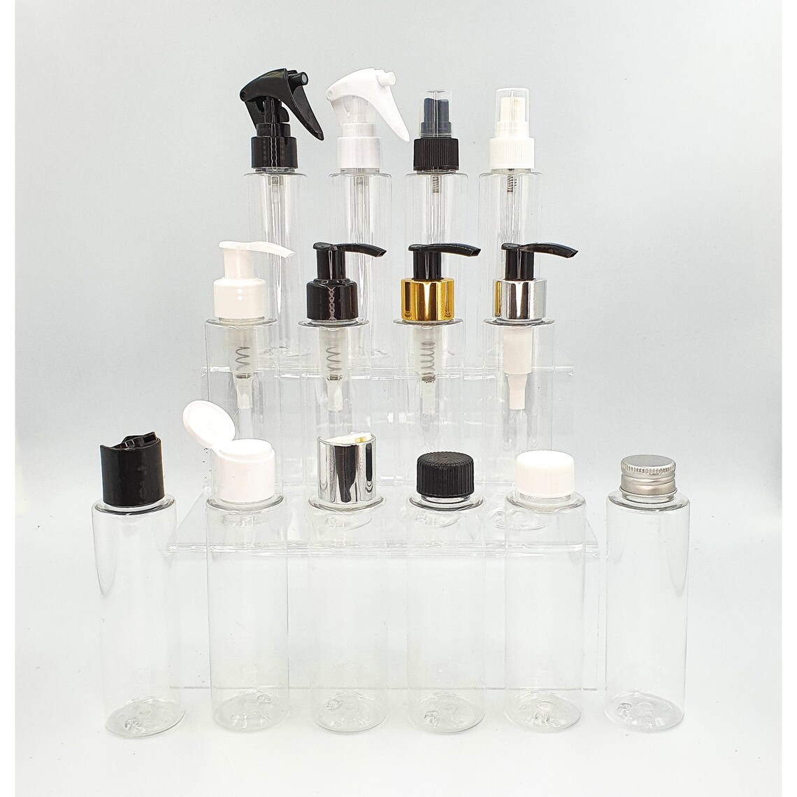 Clear PET Plastic Bottles 50ml 100ml with a choice of Etsy