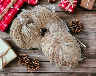 Natural Raffia - 1 kg skein - Wholesale Premium Raffia | Gift Wrapping | Crafting | Floral Arrangements