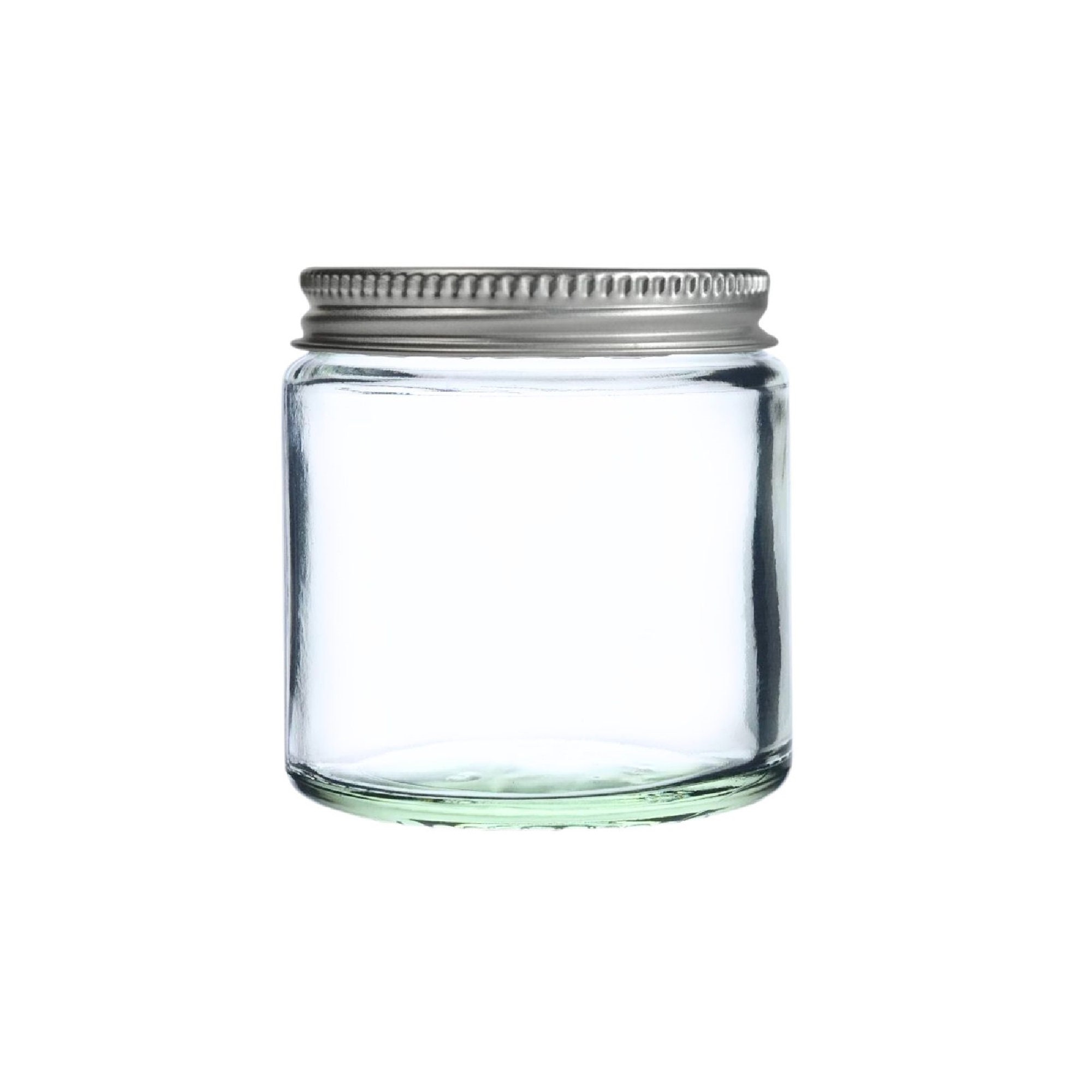 Clear Glass Jars With Airtight Aluminium Lids Perfect for Candlemaking,  Storage, DIY Beauty and Gifting Heat-resistant, Refillable 