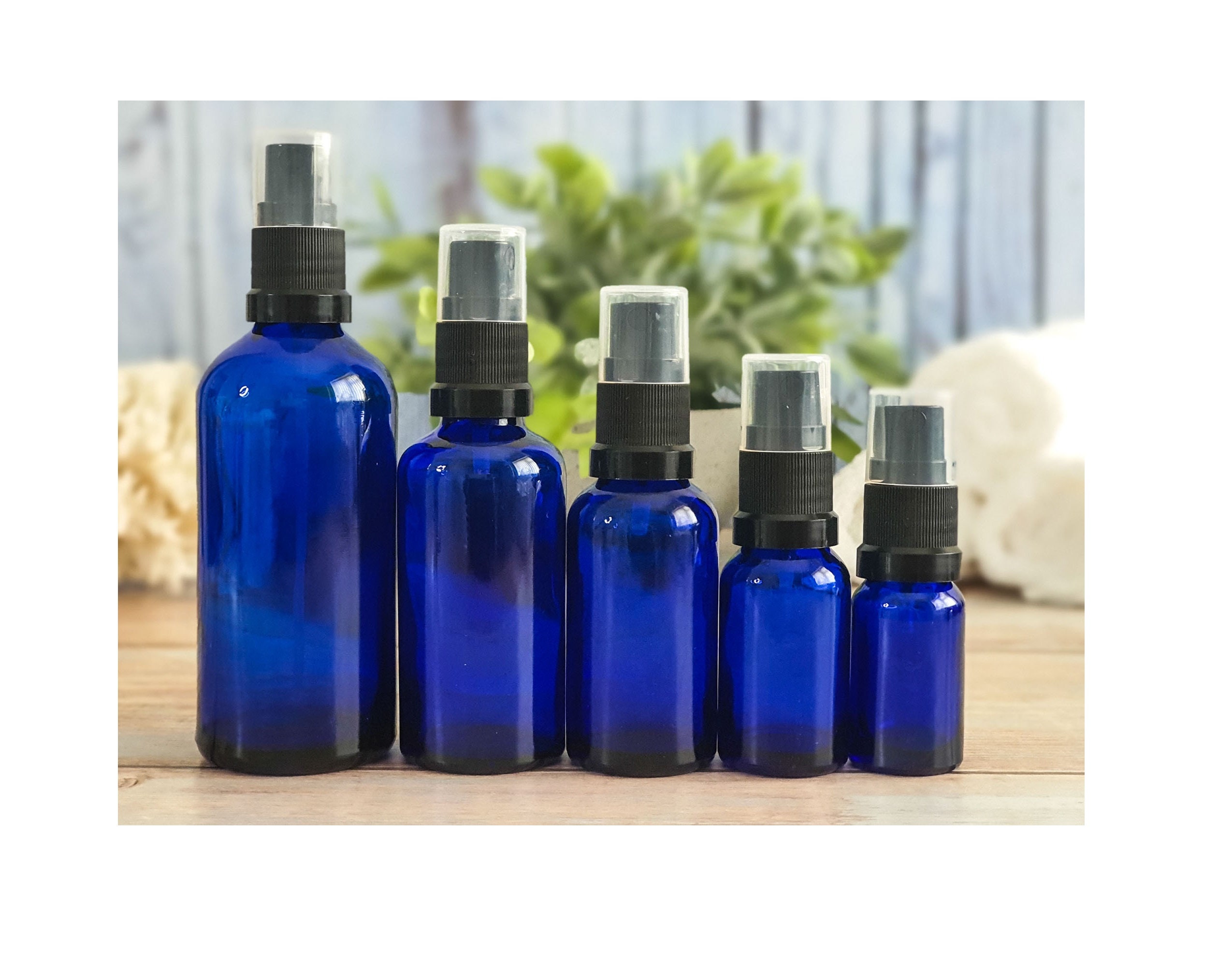 Perfume Studio® 4 oz Blue Cobalt Glass Spray Bottles. Use for Essentia –  PERFUME STUDIO
