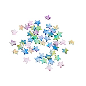 Starfish 8mm Tiny Micro Glass Star Fish Cabouchons / Art / Craft / Sieraden / Bruiloft / Fairy Wand / Mini Kleurrijke Star Shaped Embellishments