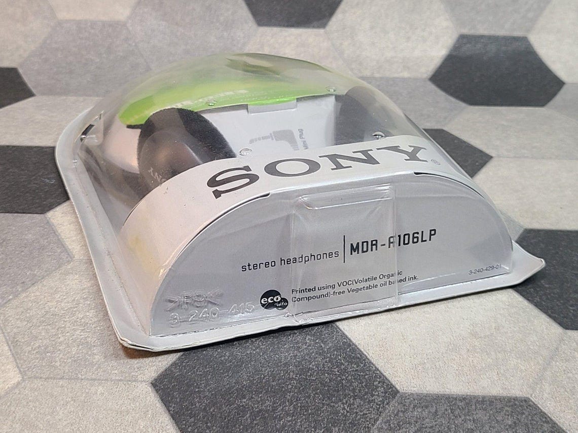 Vintage Sony 2002 Foldable Headphones MDR-A106LP, foto 4 di 4