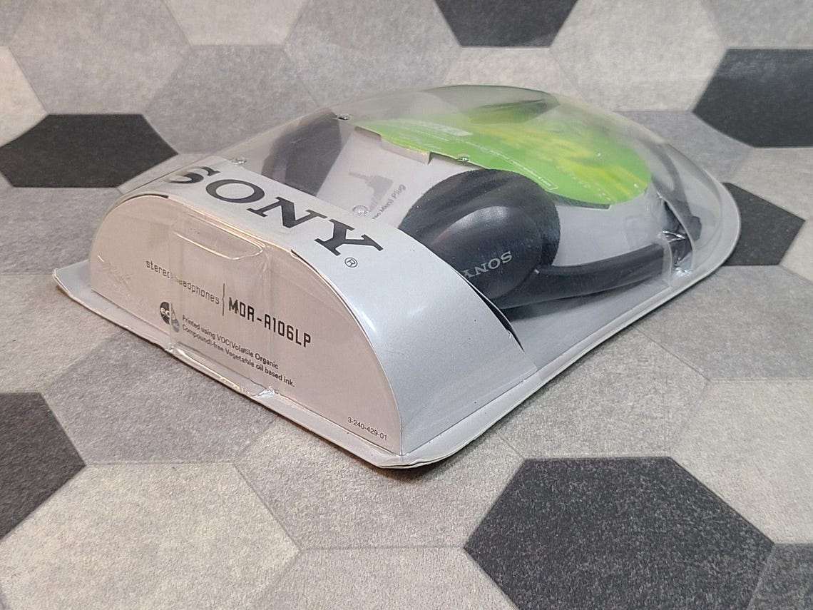 Vintage Sony 2002 Foldable Headphones MDR-A106LP, foto 3 di 4