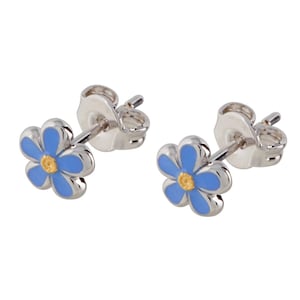 STUD earrings with forget-me-not