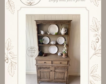 A Stunning Old Charm Vintage Oak Dresser -Sideboard ~ Newly Refurbished