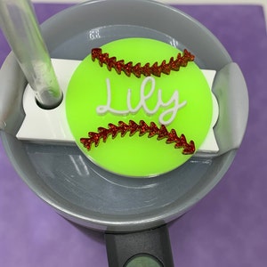 Softball Stanley Personalized Topper
