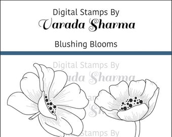 Digital Stamps - Blushing Blooms
