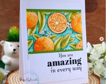 Digital Stamps -Orange You Sweet, Orange digi stamp, fruit illustration, fruit image, cardmaking, scrapbooking, orange blooms, orange slices