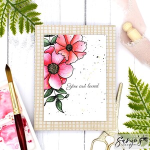 Digital Stamps - A Corner In My Garden - Slimline