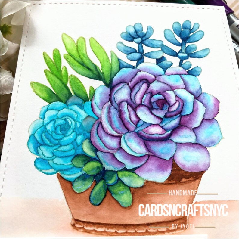 Digital Stamps Pretty Planters image 8