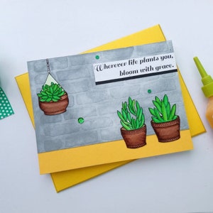 Digital Stamps Pretty Planters image 2