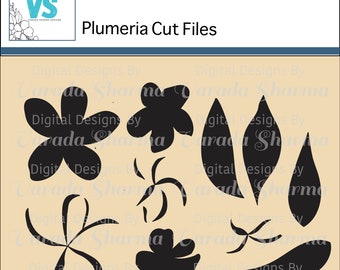 Digital Cut Files - Plumeria