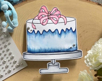 Digital Stamps - Your Special Day, Cake digital image, digi stamp cardmaking, scrapbooking, papercrafting, Birthday digi, anniversary digi